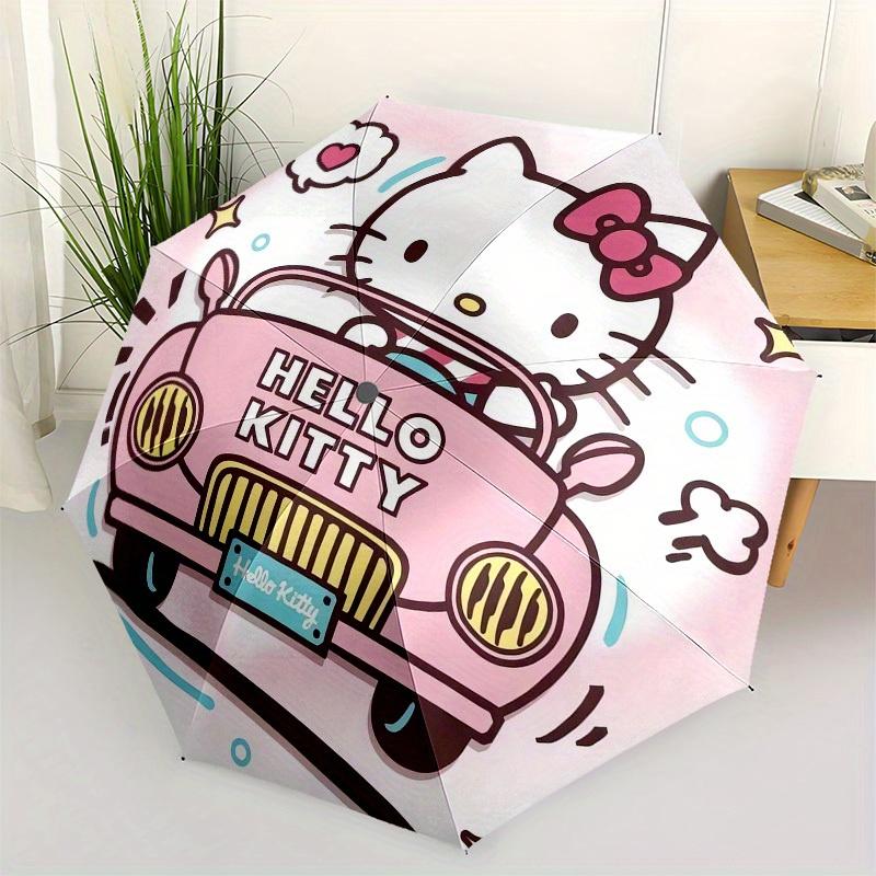 1pc Hello Kitty Car Adventure Umbrella with Plastic Handle,Suitable for All Seasons Home Travel Outdoor UmbrellaSanlio422