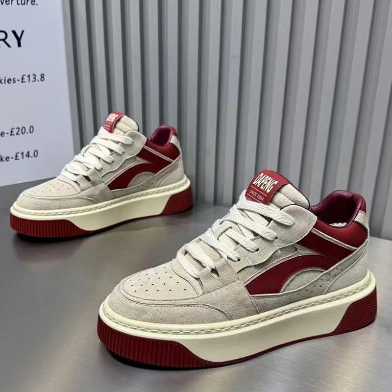 Winter neue niedrig geschnittene Schuhe mit dicker Sohle, einlagig, Baumwoll-Leder-Oberfläche, Samt, Freizeitschuhe ok