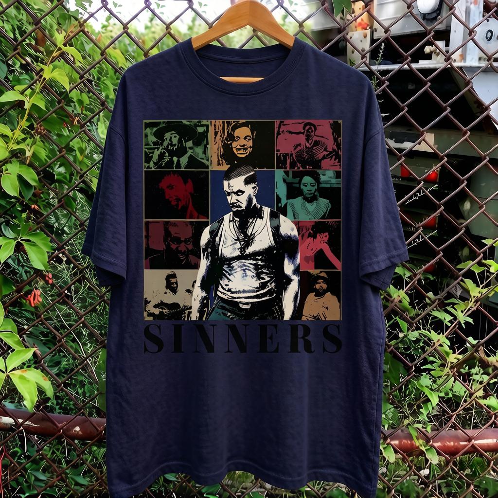 The Movie Sinners Retro Tshirt Unisexs Tshirt Summer Suitable for Both Unisex and Women Y2K Casual Fashion Tshirt Drip Clothing