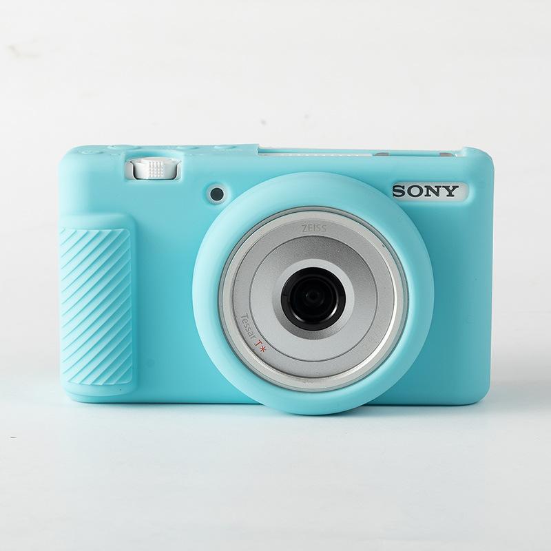 

Silicone Protective Case, Soft Shell for Sony Cyber-shot ZV1-F, ZV1M2 (ZV1 II) Camera Bags небесно-голубой