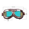 1Pc Retro Motorcycle Goggles Vintage Dustproof Protective Gears for Snowboard Cruiser Scooter Motorcycle Protective Gear Glasses