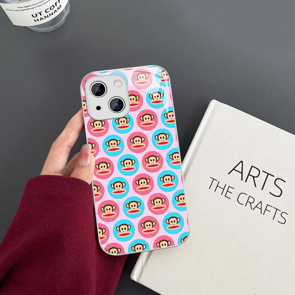 Classic Fashion Logo P-Paul F-Frank Tempered Glass For Iphone 14 13 12 11 Pro Mini XS MAX 14Plus X XS XR Cover