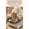 Best Seller Padella Grill Coreana per BBQ Piastra Arrosto | Padella Grill Circolare Antiaderente Senza Fumo | Grande Padella Piatta in Ghisa | Portatile Liscia