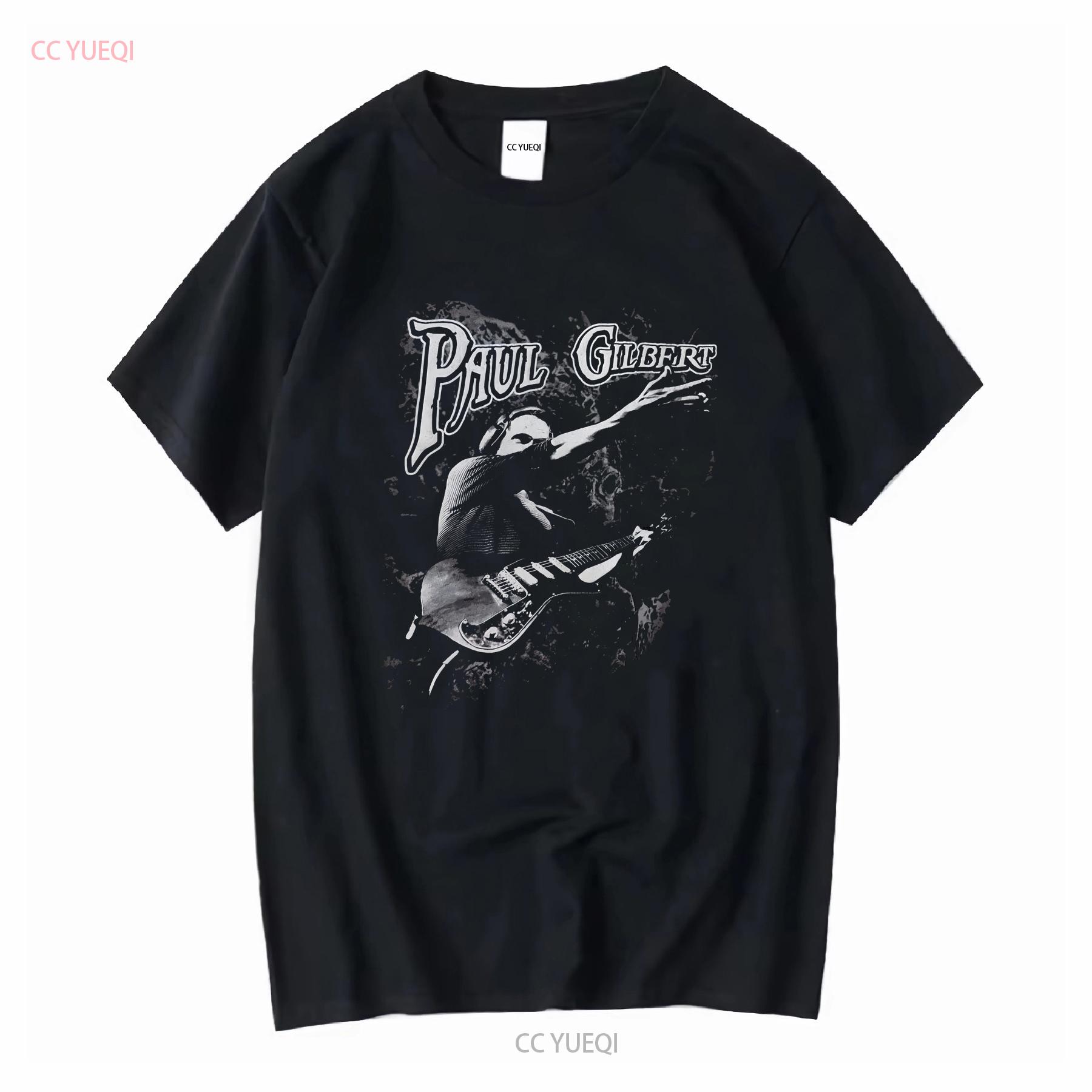 

Vintage Paul Gilbert T shirt Cotton Size S 4XL 3A523 vintage Washed Top For Everyday Wear Breathable Soft Slightly Comfortable 4XL