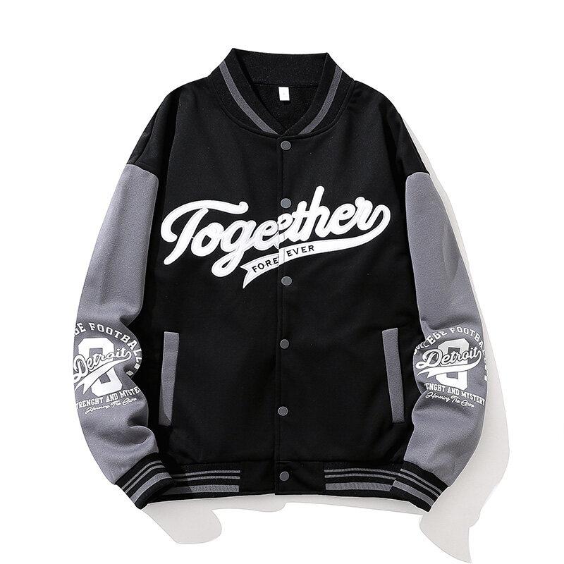 

Spring Autumn Men s Casual Print Daily Long Sleeve Baseball Jacket men jacket men clothing jackets for men M 44-52kg чёрный