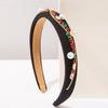 New Style Vintage Solid-color Irregular Chain Wide-edge Headband Beautiful Hair Clip for Women