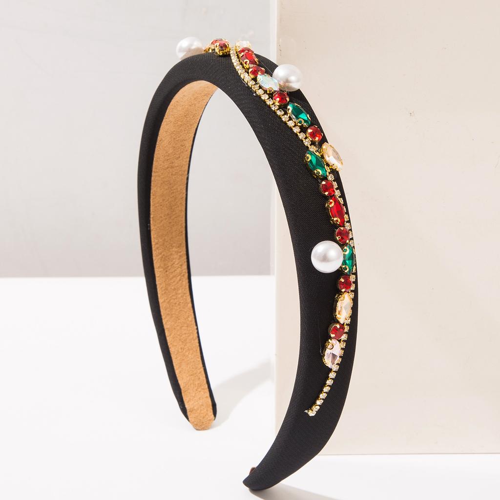 New Style Vintage Solid-color Irregular Chain Wide-edge Headband Beautiful Hair Clip for Women