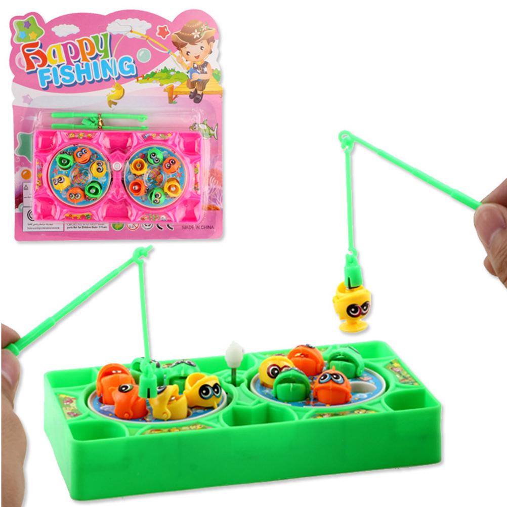 Children Clockwork Fishing Game Baby Magnetic Plastic Fishing Bath Bathroom Summer Water Toy for Bea