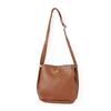 Dot and Stripe Monopia Women's Vertical Flap Shoulder Bag DS-16280, Brown