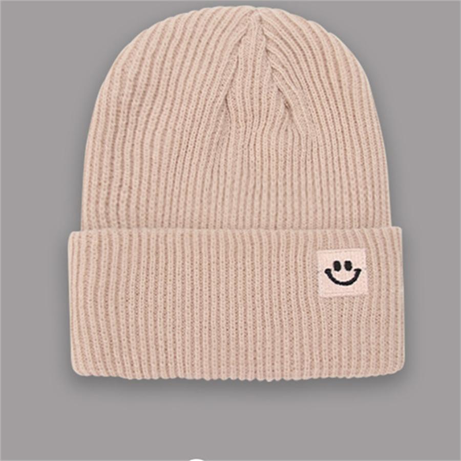 

Вязаная шапка мужская эластичная повязка на голову с вышивкой зимняя шапка шерстяные шапки с загнутыми краями женские One Size