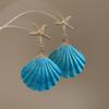 Zinc Zinc Alloy Earrings Necklace Bohemian Shell Necklace Starfish Beach Earrings  Girls Couple Gift
