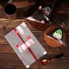 Bolsa de Embalaje Triangular para Bolas de Arroz de 200 Piezas con Pegatinas Molde Alga Marina Nori Onigiri Sushi Bolsas de Regalo de Plástico Accesorios Bento