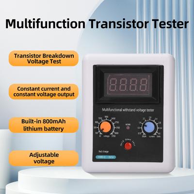 Transistor Tester 0-3700V Adjustable Voltage For IGBT MOS Diode With Type-C Charge Portable Multifunctional Component Tester