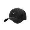 Emoji Face Washable Cotton Baseball Cap With Sun Protection For Casual Men Women