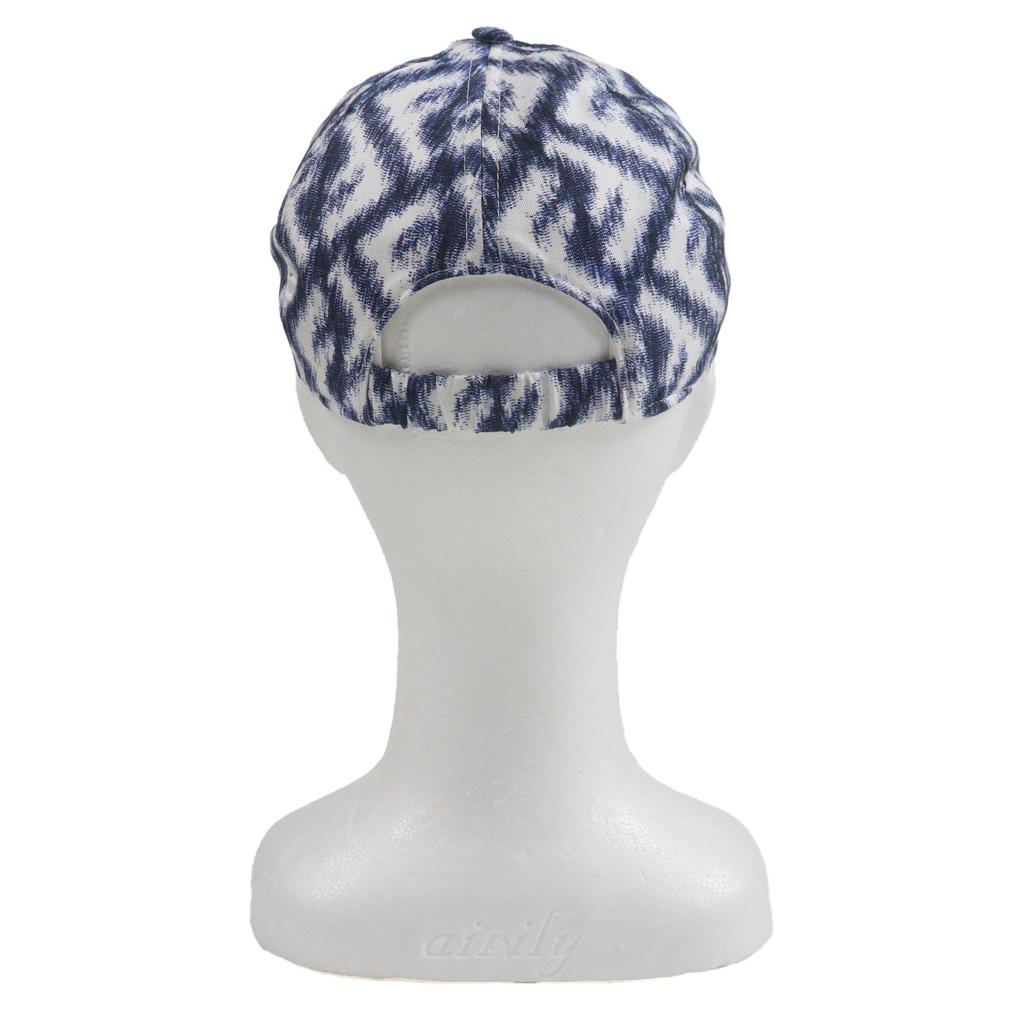 Pristine FENDI Cap All-over Pattern Baseball Hat Blue White Silk Mens 58 FXQ961 Used