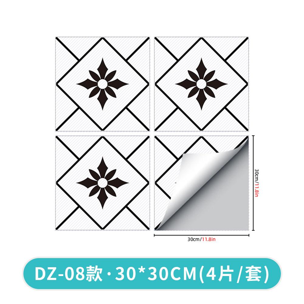 Amjpvc Anti-Skid Twill Printing Combination Splicing Floor Sticker Bathroom Bedroom Living Room Diy Floor Sticker