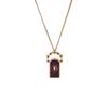 Fashionable Card Pendant Necklace Gold-plated Y2K Neck Jewelry  Jewelry Gift
