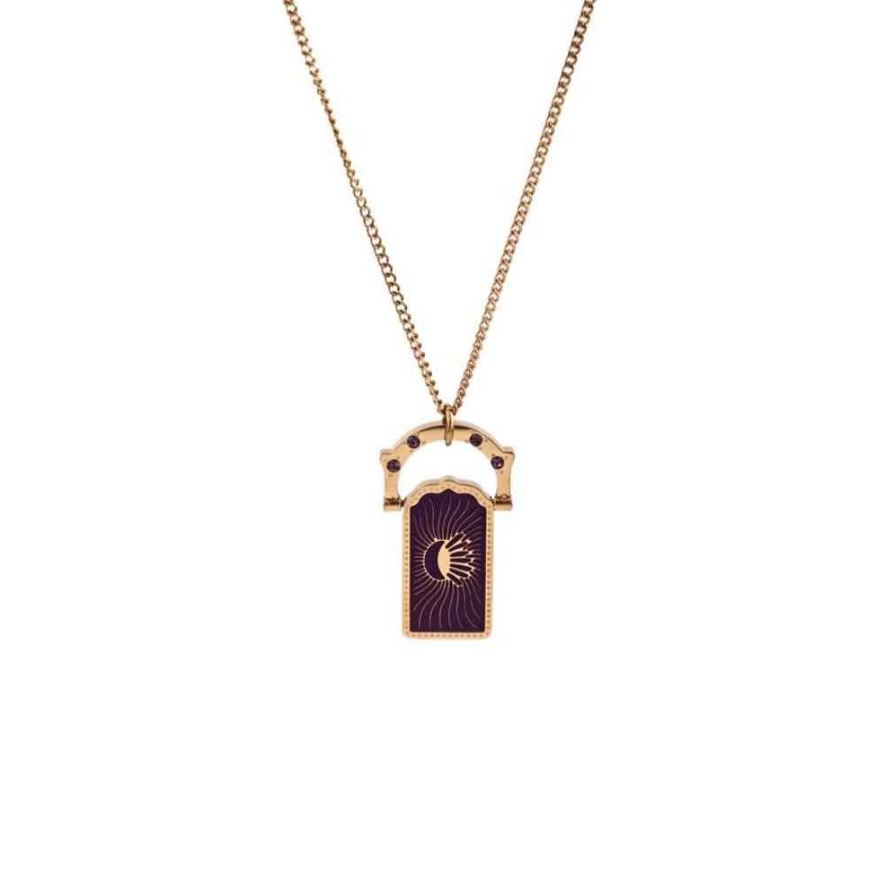 Gold-plated Women's Collarbone Chain Fashionable Y2K Neck Jewelry Card Pendant Necklace  Wedding