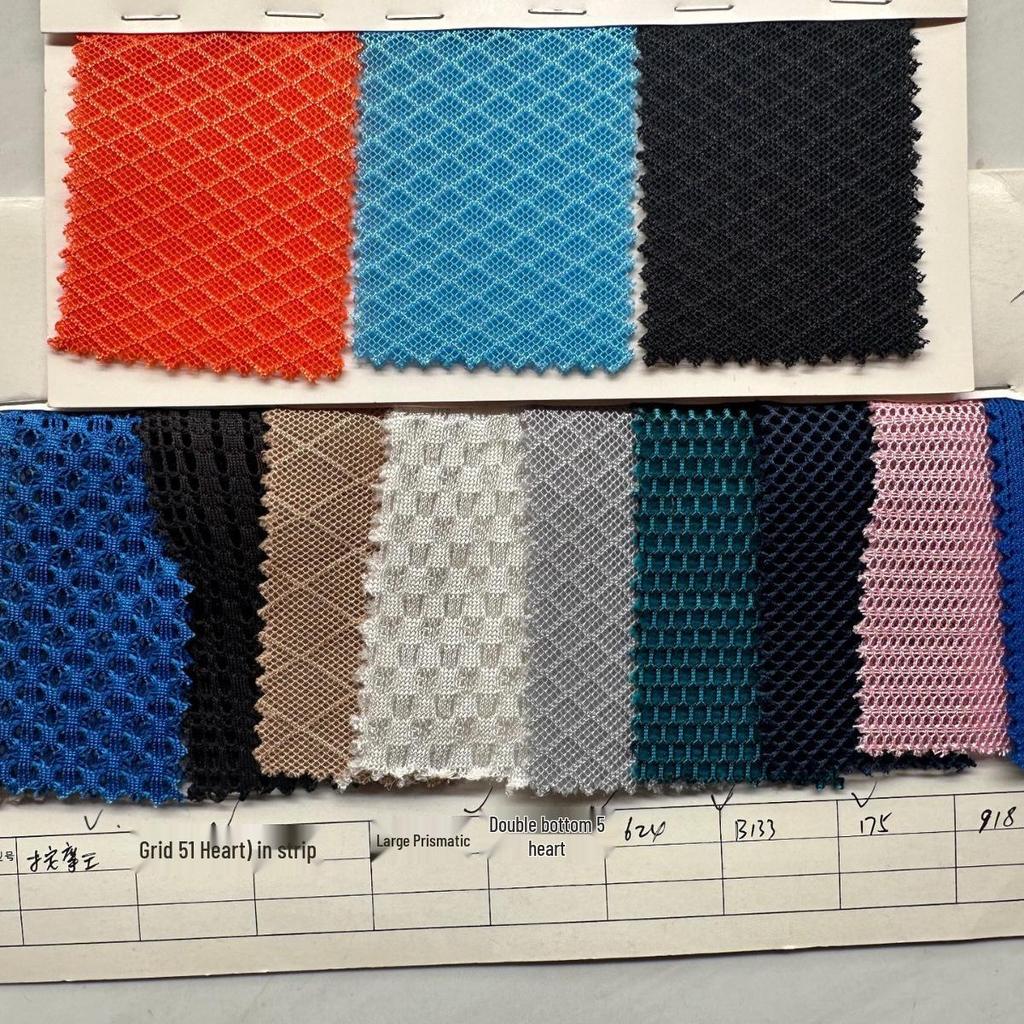 Zweiseitiges Polyester-Nylon-Netzgewebe für Schuhe, Hüte, Taschen, Gepäck, Sitze und Yogabekleidung