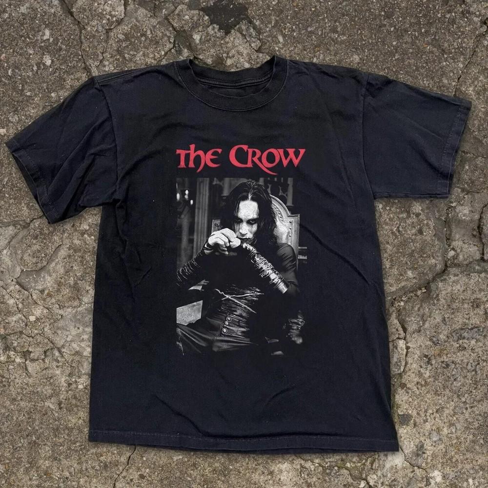 The Crow Movie Black Short Sleeve Cotton Unisex Black T-Shirt Tops Tees Men's Women's Size S-4XL