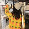Nette Karotte Stickerei Weibliche Pullover Herbst Faul Wind Lose Pullover Harajuku Karotte Langarm Dicke Frauen Pullover Top