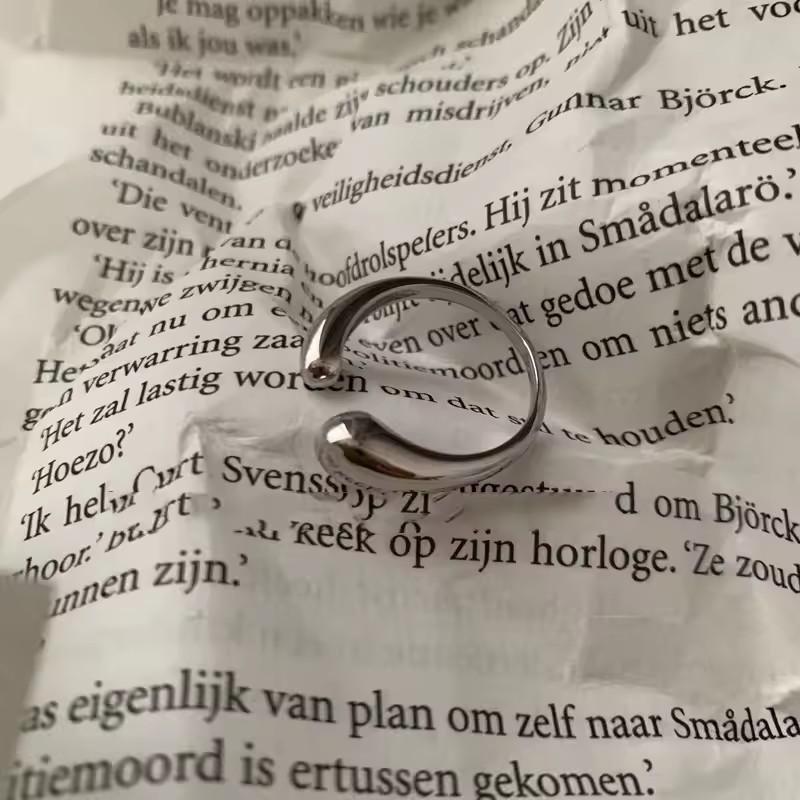 VENTFILLE 925 Sterling Silver Frosting Ring For Women Minimalist Irregular Versatile Fashion Elegant Jewelry Gift Dropshipping