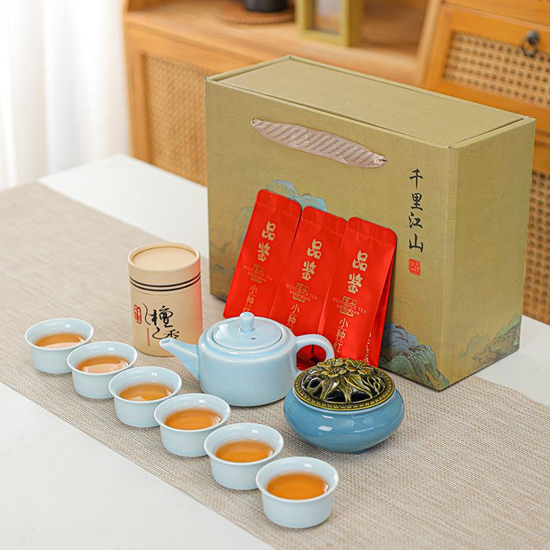 Company business activities, gifts, National Day, Mid-Autumn Festival, welfare opening ceremony, incense, kung fu tea set