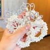 Kids Crown Headband & Princess Hair Ties: New Trendy Pearl Hair Ropes for Little Girls, Perfect for Bun Hairstyles and Ponytails