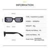 Fashion Designer Rectangle Sunglasses Men Retro Punk Square Eyewear Classic Black Driving Sun Glasses UV Protection