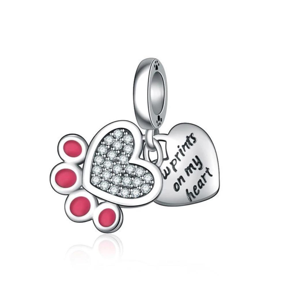 925 Silver Squirrel Fox Lion Rabbit Charm Beads DIY Bracelet Women Fashion Jewelry Gift