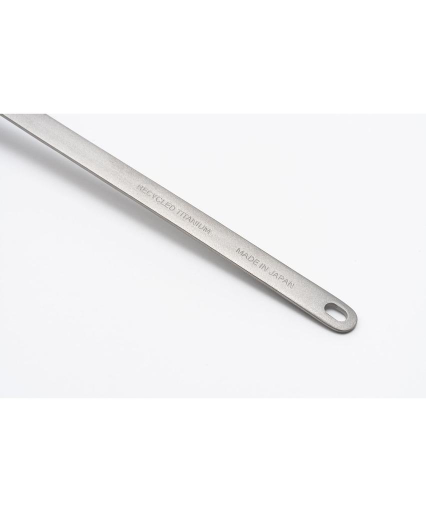 Snow Peak Recycled Titanium Spork Long Spoon Cutlery Lightweight Titanium Camping Outdoor Picnic SCT-014RE