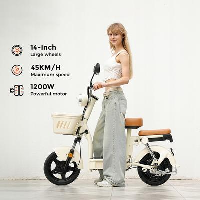 1200W NFC Elektryczny Pojazd dla Dorosłych Y16 Chłopcy i Dziewczęta 100KM 20AH 45KM/H Hulajnogi Elektryczne 14"