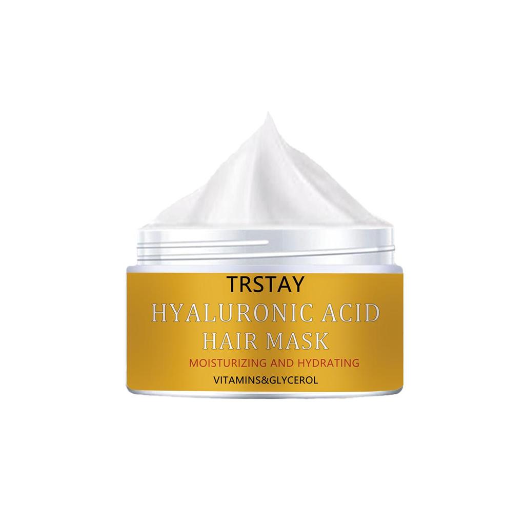 Reparación profunda del cabello dañado con acondicionador de queratina que contiene colágeno y biotina crema hidratante para el cabello