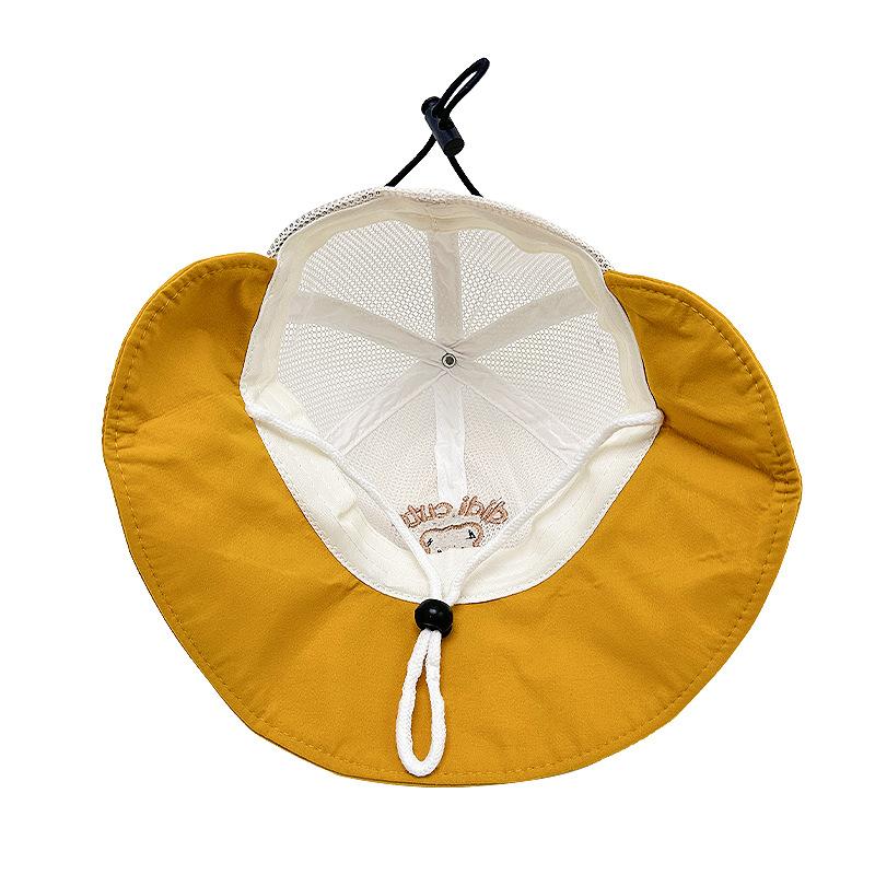 Children's Hats Summer Large Brim Fisherman's Hats  Baby Casual and Versatile Sun Hats  Boys and Girls Breathable Mesh Hats  Baseball Caps
