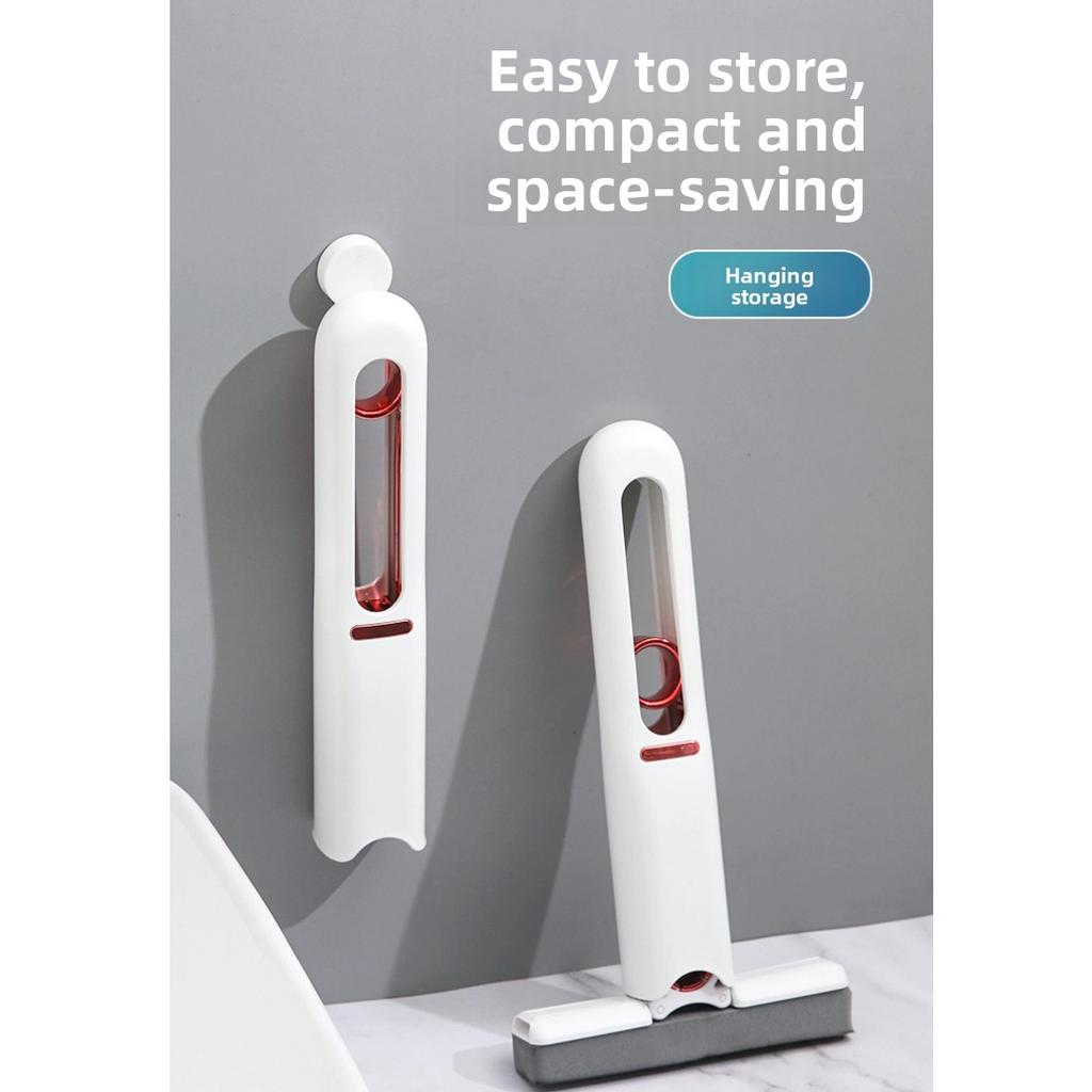Mini Foldable Handheld Sponge Mop, Hands-Free Self Squeeze Multifunctional Absorbent Cleaning Mop for Desktop Bathroom Gap Household Use
