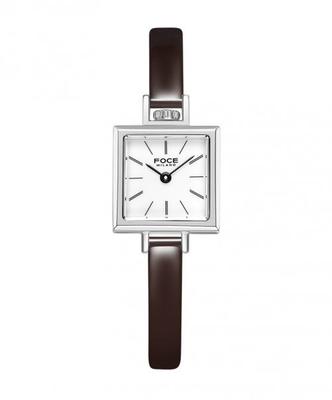 [FOCE LADY] FOCE LADY 19.5mm Women's Square Leather Watch FM1913L-WH