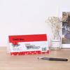 COMIX B2358 A6 V-Shape Acrylic Desk Sign Holder (2-Pack)