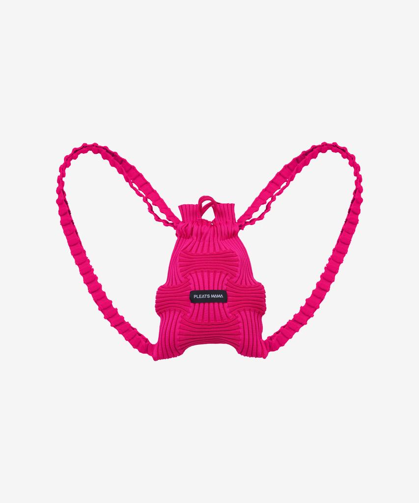 Pleatsmama Mini Bow Backpack Pink