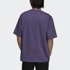 Adidas Originals Trefoil Logo Loose Fit Sports Short Sleeve T-Shirt Unisex Tops Purple HC8586