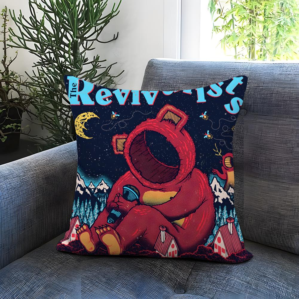 Fashion TThe Revivalistsful Cushion Cover Comfortable Reversible Pillow Cover Ideal for Car Sofa Bedroom Beyond