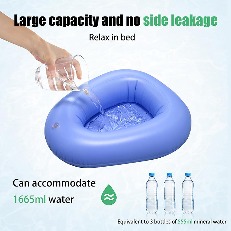 Portable Household Inflatable Bedpan Comfort Breathable Elderly Patient Care Anti Bedsore Air Cushion Potty