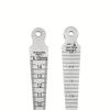 Stainless Steel Wedge Plug Gauge 1pc - Double Scale Metric and Imperial Aperture Gauge and Taper Gauge - 1-15mm for Weld Seam Gap Detection
