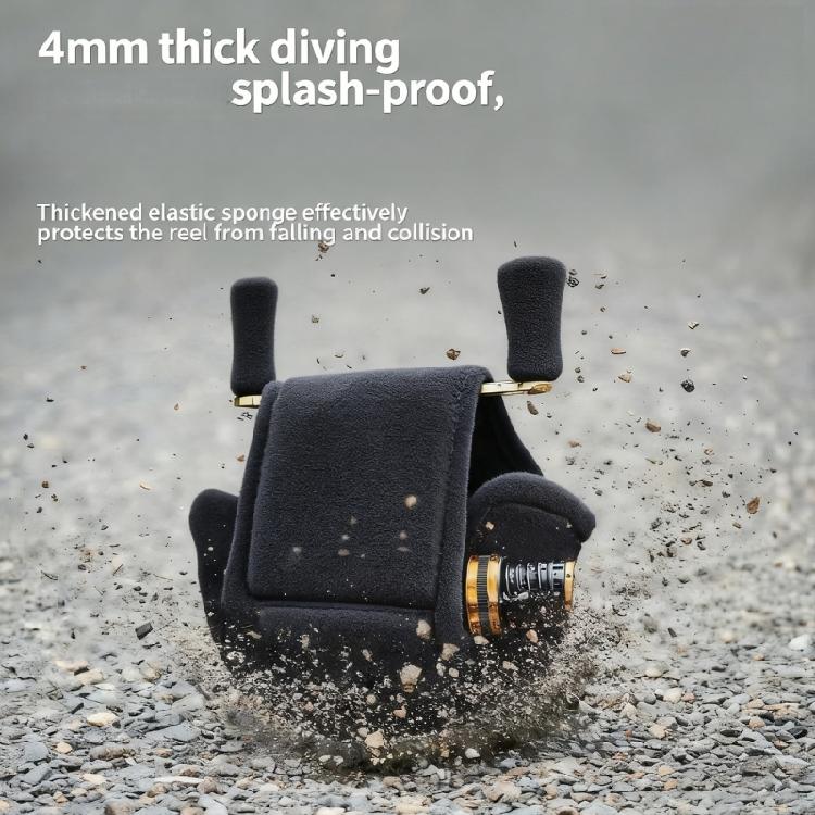 Baitcasting Fishing Reel Bag Water Drop Wheel Case Cover Soft Casting Reel Protective Bag Rotating Reel Cover Case Bag