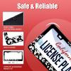 Butterfly License Plate Frame Beautiful Butterflies License Plate Stainless Steel Auto Parts With Screws Size 12.3" X 6.3" For Men Women