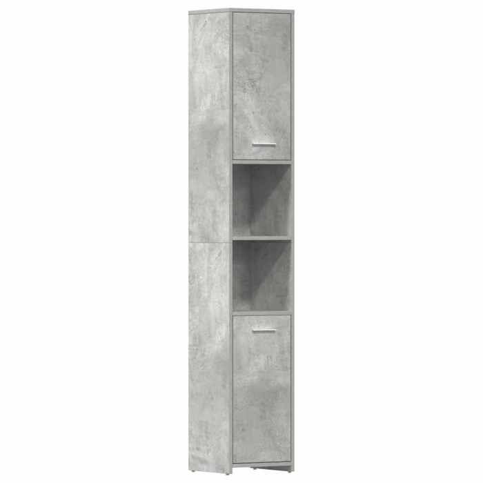 VidaXL Bathroom Cabinet, Concrete Grey 30x30x183.5 Cm Particleboard