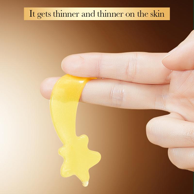 5PCS SADOER 24K Gold Crystal Collagen Eye Mask Anti Wrinkle Dark Circles Moisturizing Anti Wrinkle Anti-aging Eye Patches Skin Care