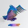 17cm 3D Printing Simulation Everlasting Bird Toy Chinese Mythical Animal Bird Joints Movable Desktop Decorative Creative Gifts