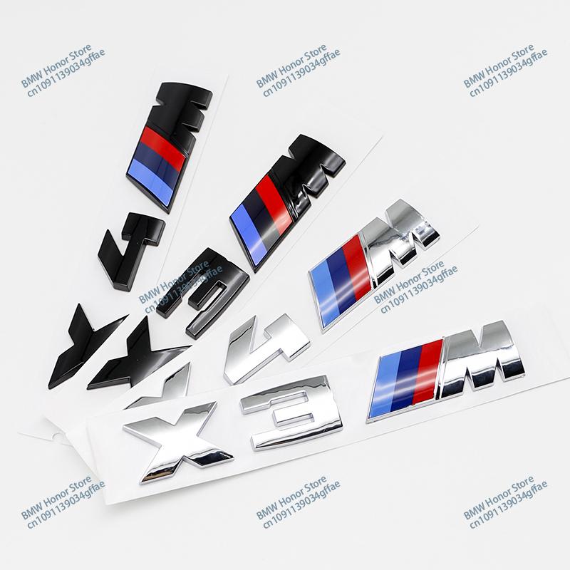 3D ABS Pro BMW M Logo X1 X2 X3 X4 X5 X6 X7 E84 E83 F39 F48 G01 Auto Písmeno Zadní Kufr Nárazník Znak Samolepka Odznáček Styling