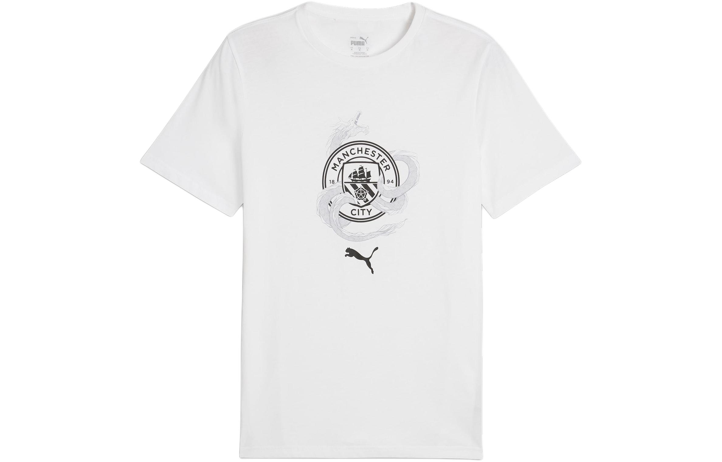 PUMA T Shirts Men s White Crew Neck Moderate 778519-22 S