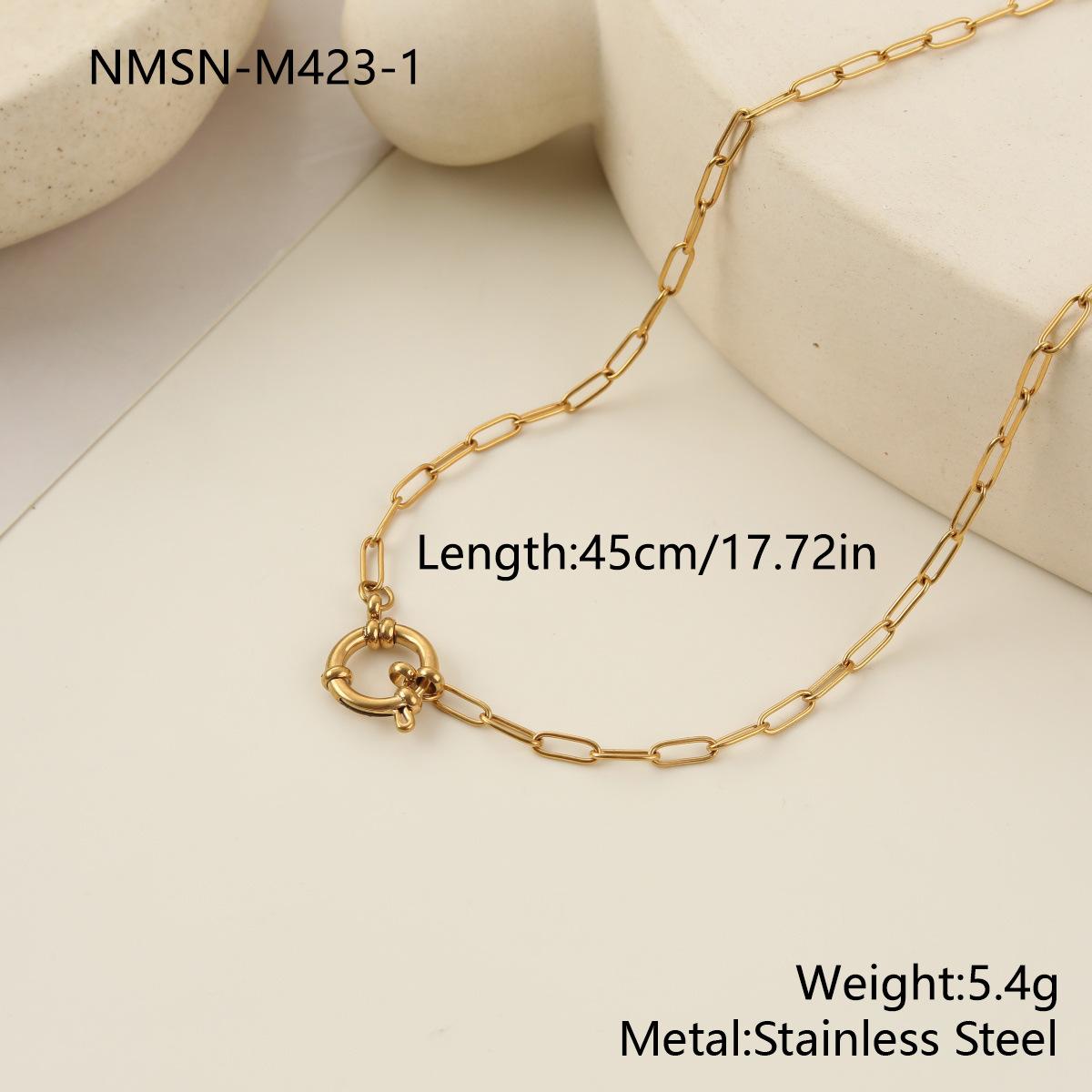 GEMCHIC Women s Stainless Steel Pearl Layered Chain Necklace Set Sweet Cool Style Fashion Gift